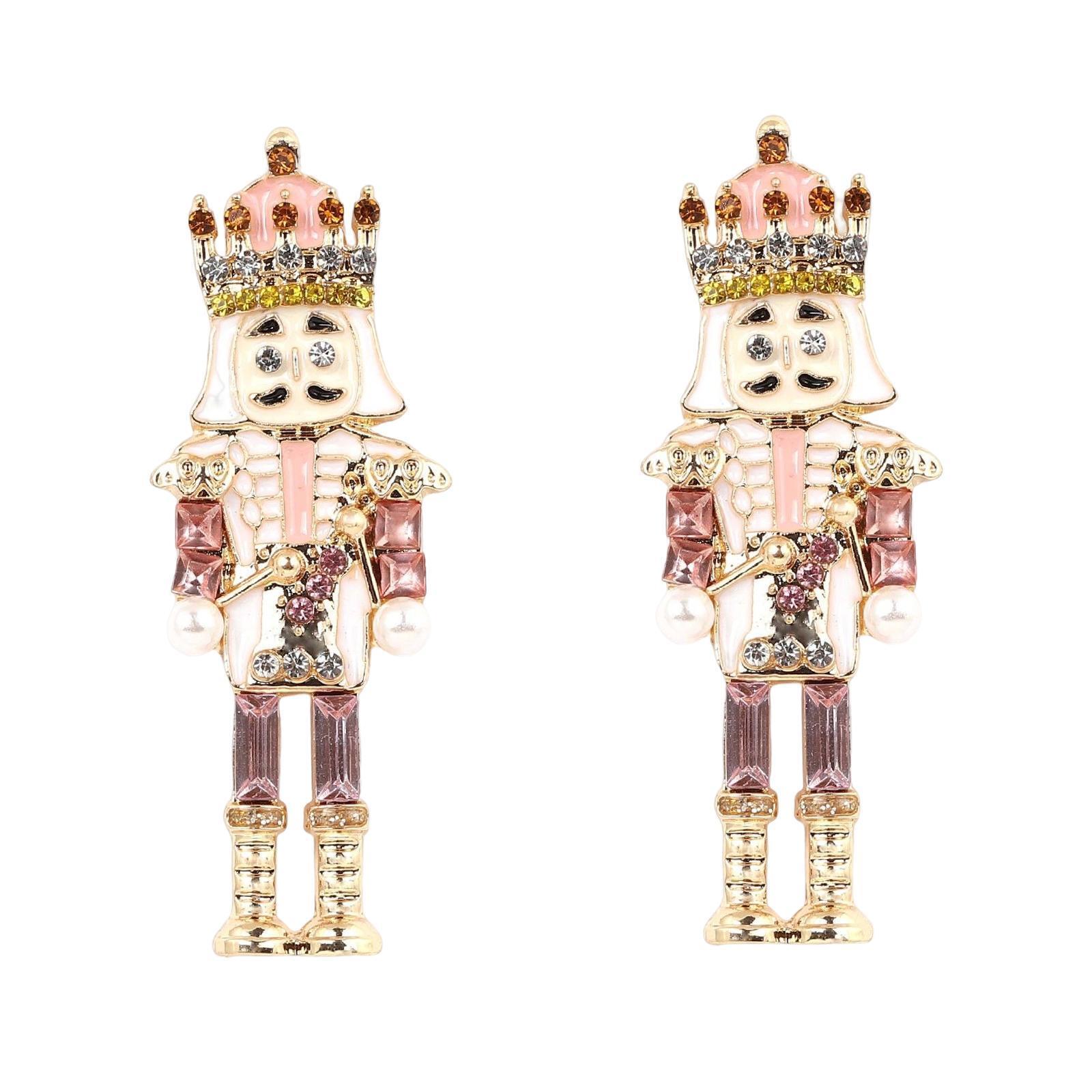 Cartoon Stud Earrings with Hook Backings for Women Graduation Prom Party  -image