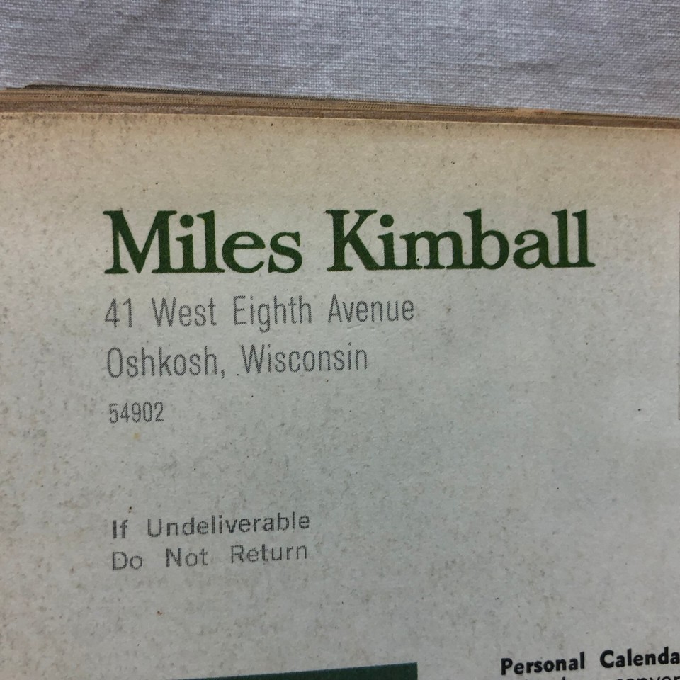 Vintage 1965 Miles Kimball Company of Oshkosh Wisconsin Magazine eBay