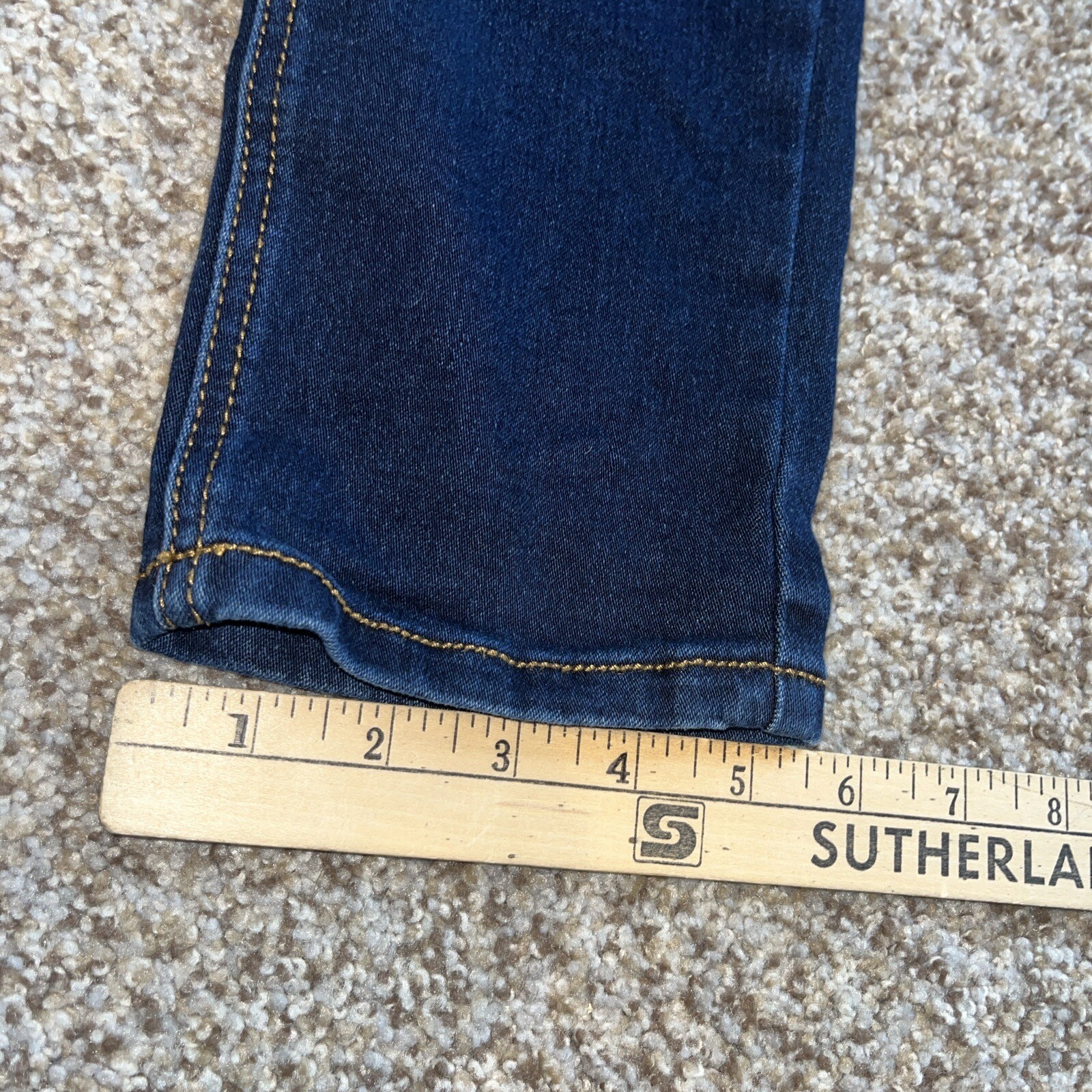 UWD Jeans Womens 11 (28x31) Dark Blue Denim Skinny Cotton Stretch - View 9