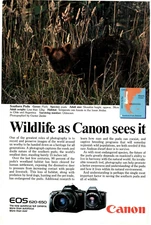 1989 Print Ad Canon Camera EOS 620-650 Wildlife Southern Pudu Gunter Ziesler