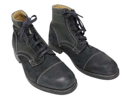 G-Star 3301 Schuhe Herren (Eu) 41 Grau Wildleder Schnürer Hoch Deckelkappe Zehen