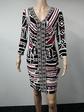 NEW with Defect - Nine West - Size 12 - Three Quarter Sleeve Aztec Dress - $134