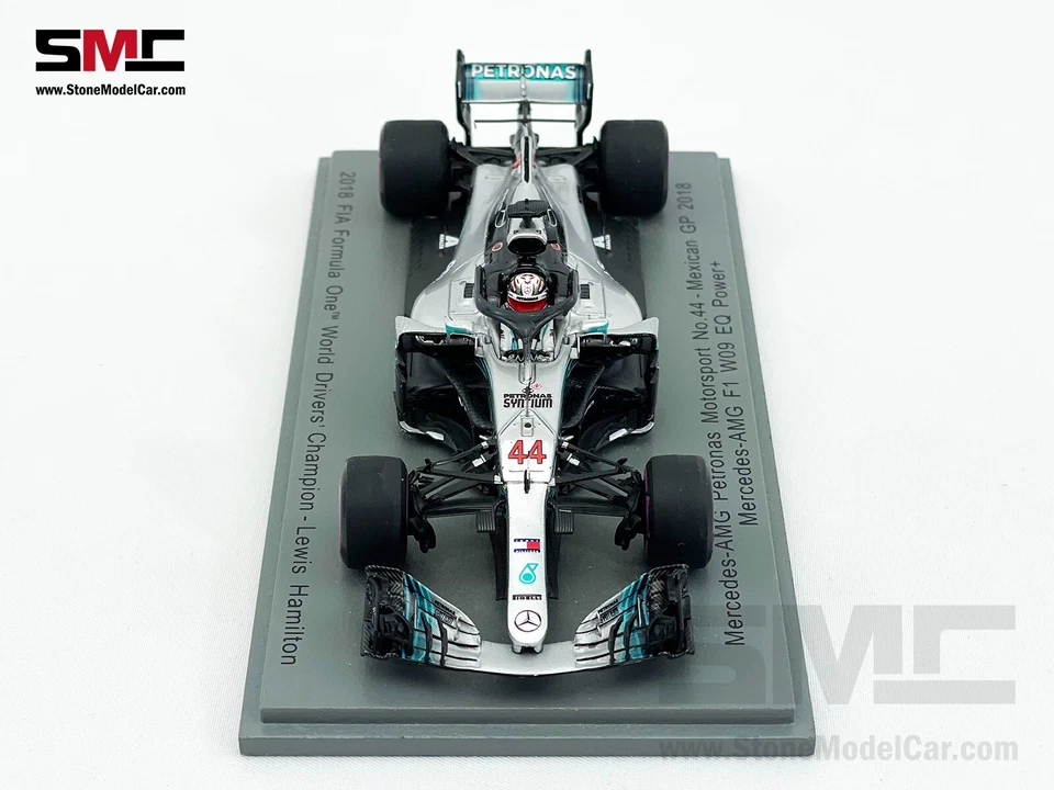 梅赛德斯 F1 W09 #44 刘易斯·汉密尔顿墨西哥大奖赛 2018 5x 世界冠军 1:43 火花 — 第 4/4 张图片
