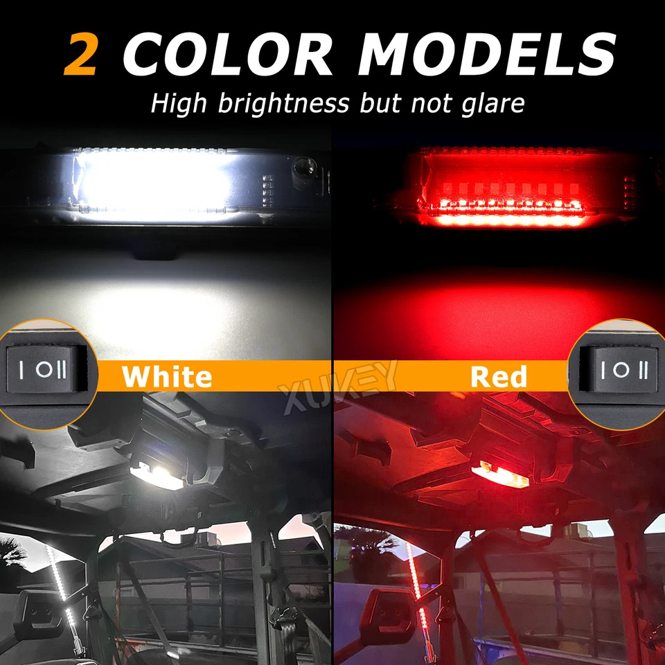 For Can Am Maverick X3 Max R 2017-2022 LED Light Interior Dome Roll Bar Cab Pack Foto 4 de 4