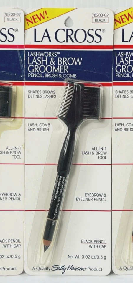 Новый (3) LA CROSS LASH WORKS многофункциональный грумер для ресниц и бровей *ВИНТАЖНЫЙ РЕДКИЙ - Изображение 2 из 4