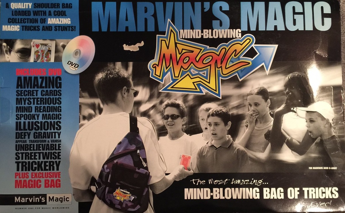 New Marvin's Magic Kit Mind Blowing Set Bag of Tricks Illusions