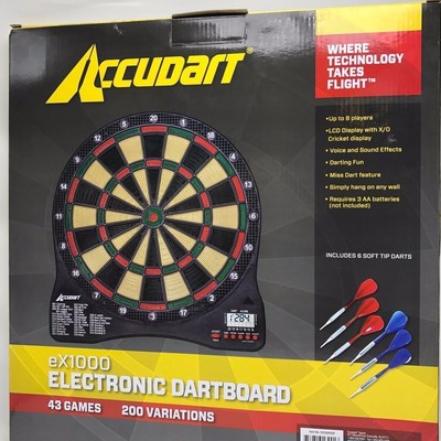 Electronic Dart Board - Accudart EX1000 - 43 Games - 200 variations