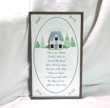 Rustic Wooden Sign Plaque Home Blessing Wall Decor Housewarming Gifts Wall Art