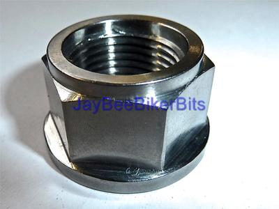 TRIUMPH DAYTONA STREET TRIPLE 675 AXLE FLANGED NUT TITANIUM M18X1