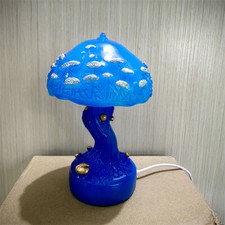 Painting Acrylic Glass Mushroom Table Lamp Stained Glass Plant Series Night Lamp