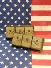 21st Century Toys (1999) 2 pk 2" inch WWII US Military Army M-1942 B.A.R. pouch