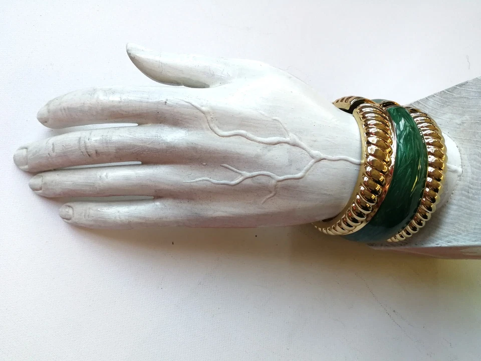 Pulsera Rígida Elegante Joyería de Lujo Mujer Accesorios Dorado Joyería Imperial Foto 2 de 4