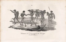 Ceremonie de l'enterrement de Sauvages