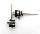 1 pc Piher 100K Log potentiometer 6mm with switch, metal shaft audio taper pot