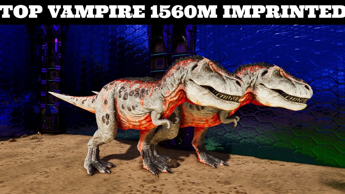 ARK Survival Ascended PvE PC/XBOX/PS Top Stats Vampire Rex 44kHp