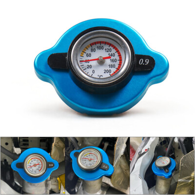 1x Edelstahl Kühlerdeckel Tankdeckel Wassertemperaturanzeige für Bagger ATV UTV