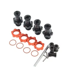 NEW Powerhobby +10mm Extended 17mm Hex Hub Adapter Red FOR Traxxas Slash Rustler