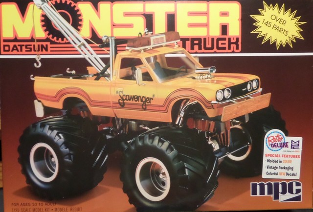 MPC Mpc852 1/25 1975 Datsun Scavenger Monster Pickup Truck Plastic Model Kit for sale online | eBay