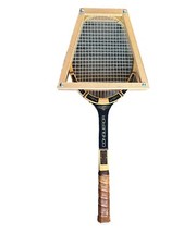 Vintage Wilson Strata Bow Conqueror Wooden Tennis Racket 4 1/2
