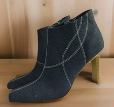 No Boundaries Botas/Zapatos Talla 6.5 M Denim Botines Cremallera Lateral Nuevo