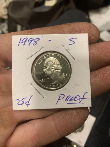 1998 S Washington 90% Silver Quarter Gem Deep Cameo Proof US Coin