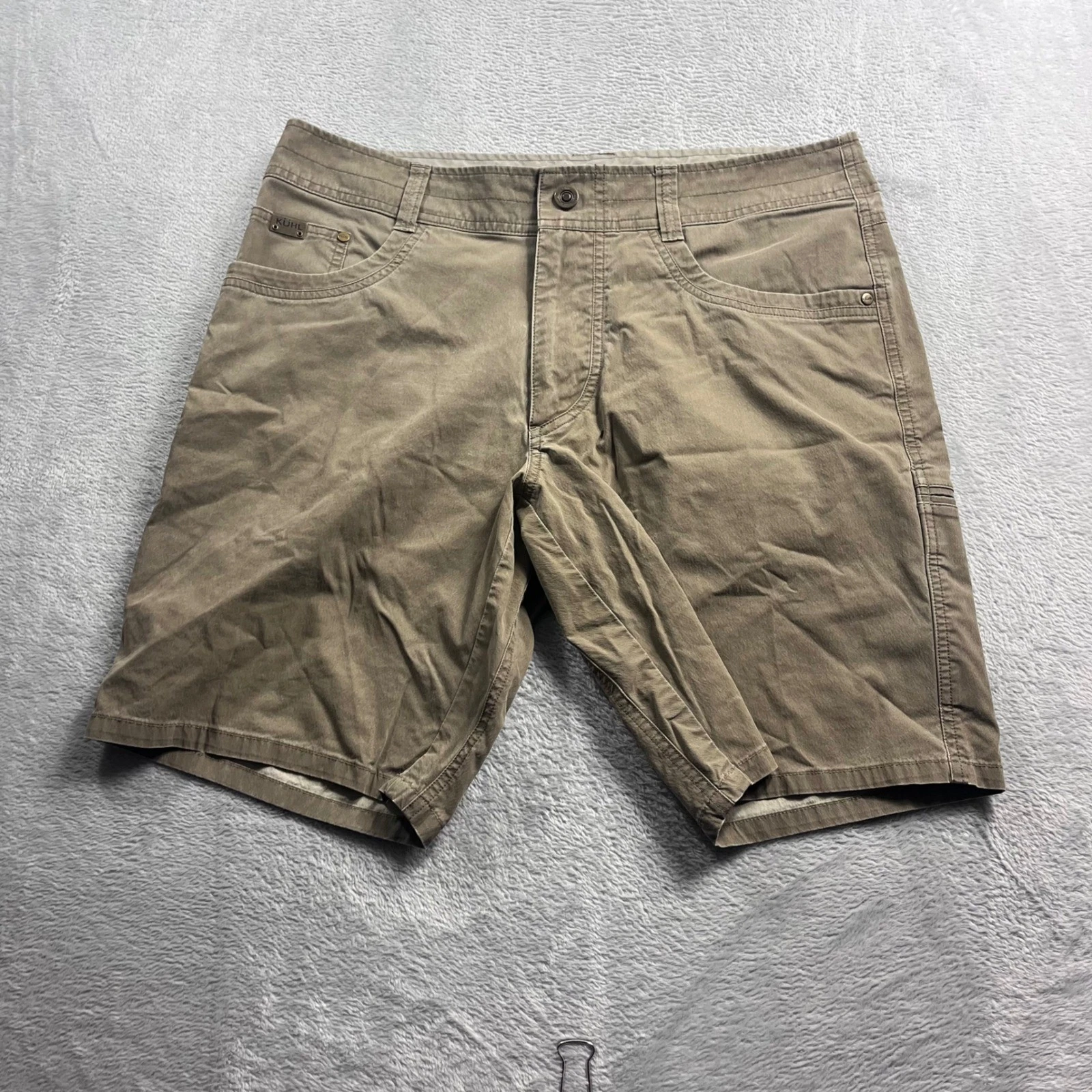 Kuhl Rydr Mens 34 Brown Hiking Outdoor Utility Cargo Shorts 5228