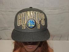 Golden State Warriors Gold 2018 NBA Champions 9Fifty Snapback Hat Cap Unisex