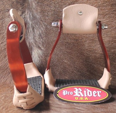 Horse Saddle Barrel Racing Aluminum 5'' Wide Western Stirrups  5175