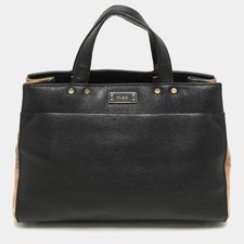 Borsa Alviero Martini 1A Classe in tela e pelle rivestita nera