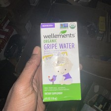 Wellements Organic Gripe Water for Newborns, 4 fl Oz, Pack of 3, Exp 12/2026