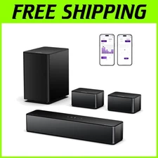 True 5.1 Surround Sound System with Subwoofer