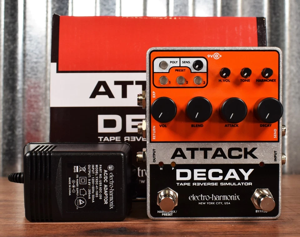 Electro-Harmonix EHX Attack Decay Tape Reverse Simulator Guitar Effect Pedal - Image 2 of 4