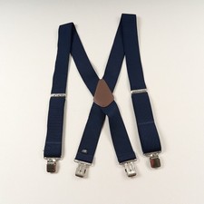 Carhartt Elastic Suspenders Adjustable Classic Heavy Duty Navy Clip Style 2"