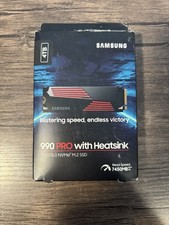 Samsung 990 Pro with Heatsink 4TB PCIe 4.0 NVMe M.2 SSD New  Sealed