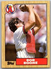 ⚾ 1987 Topps #166 Bob Boone California Angels