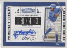 2019 Panini Contenders Draft Picks Prospect Ticket Shervyen Newton #2 Auto f4o