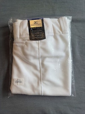 NEW Mizuno WHITE Baseball Short Pants for ADULT LARGE NWT