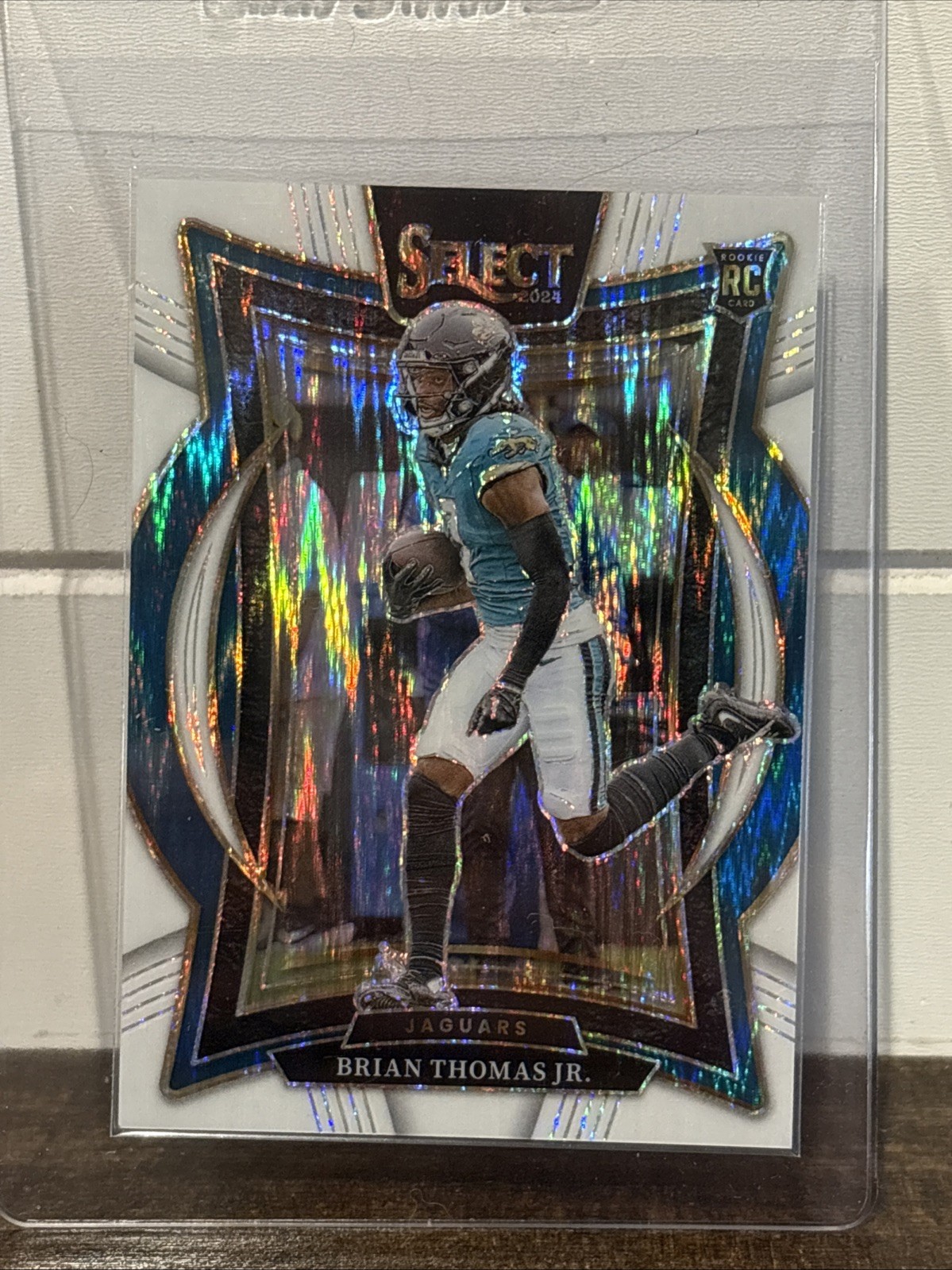 2024 Panini Select - Concourse Brian Thomas Jr. #91 White Shock Prizm /199 (RC)