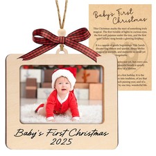 Baby's First Christmas Ornament 2025, Landscape