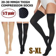 Compression Socks Leg Sleeve Knee Brace High Support Thigh Stockings Men  Women
