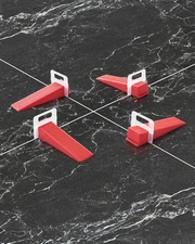 Tile Leveling System Clips 2200PCS 1/16" 1.5mm Floor Wall Spacer Tiling Tool Set