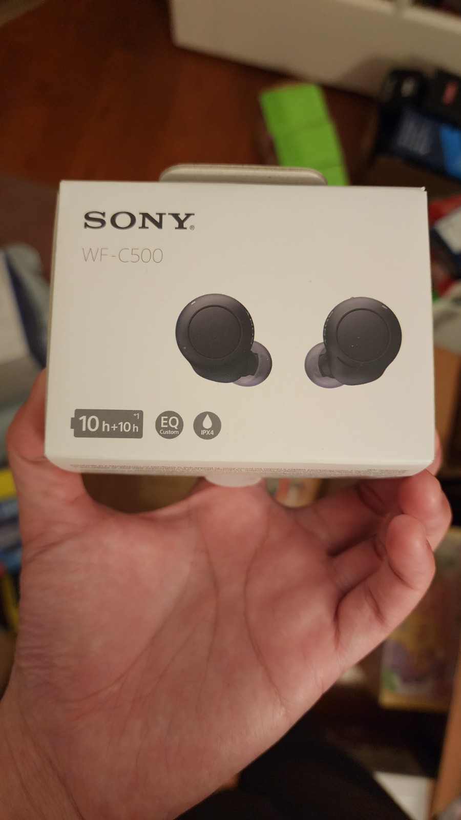 Sony WF-C500 Wireless Bluetooth Earbuds Black New Sealed in Box-image