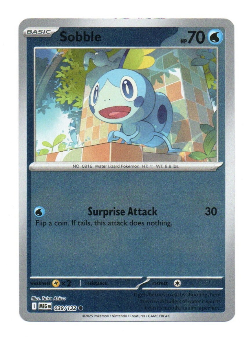 Sobble Reverse Holo Pokémon TCG ME01 Mega Evolution 039/132