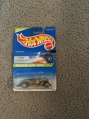 1996 Hot Wheels Treasure Hunt #2 Auburn 852 with Real Riders (E01)