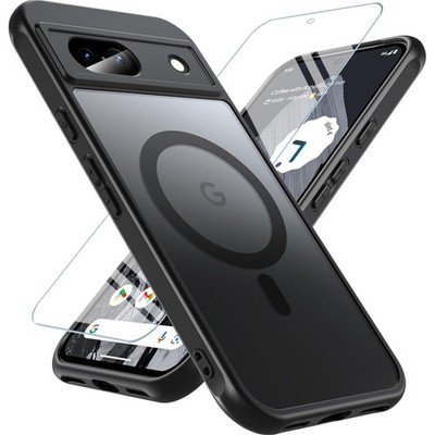 Handyhülle, MagSafe Hülle, Schutzglas, Pixel 8A, 5G, dünn, Militärschutz