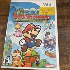 Super Paper Mario (Nintendo Wii) - CIB - Complete with Manual -