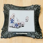 Pabst Blue Ribbon Pink Elephant Framed Eugene Duane Bar Art PBR Milwaukee Beer