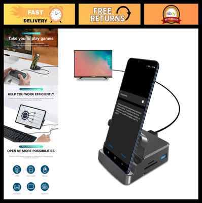 7-in-1 USB C Docking Station, 4K HDMI Hub, Mobile Phone Charger, DP Alt Mode