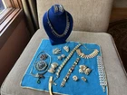 New ListingWearable Costume Jewelry Lot Vintage Bundle Necklace Bracelets Earrings Caro B32