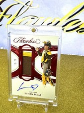 Ethan Salas (RC) 2025 PANINI FLAWLESS PROMINENT JERSEY SWATCH PATCH AUTO /20
